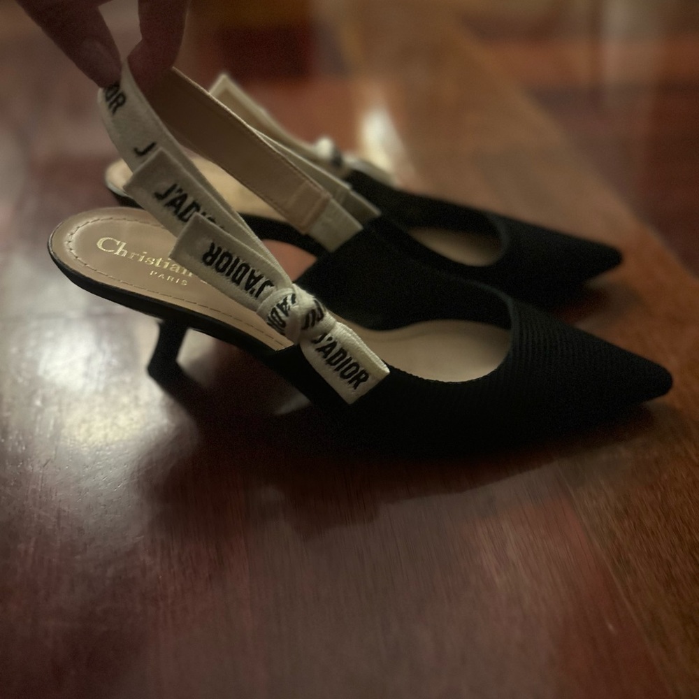 Dior SlingBack black stilletos - Picture 4 of 12